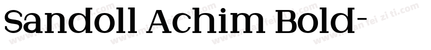 Sandoll Achim Bold字体转换